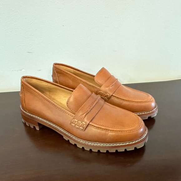 New Madewell Womens 6 Brown The Corinne Loafers Lugsole Style#NE526 Leather - Picture 2 of 16